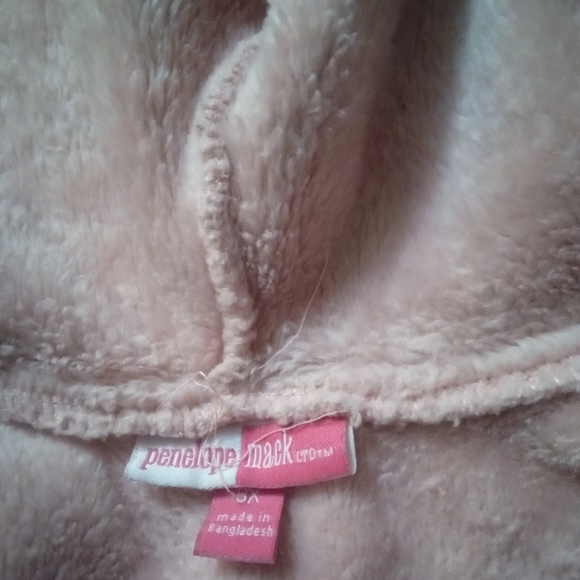 Adorable girls Silky Fleece 🦄Unicorn Jacket w/TeddyBear🐻 Ears on hood - Picture 8 of 9